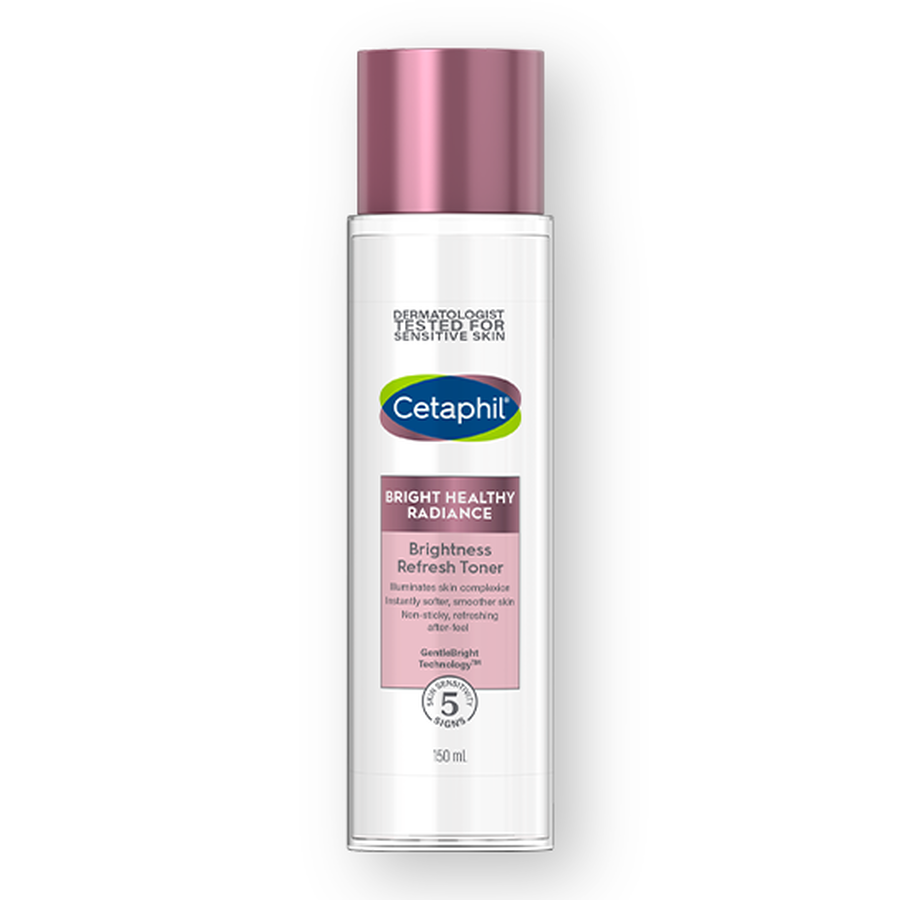 Cetaphil brightening refresh toner, 150 ml, white bottle with pink cap