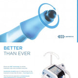 Exilis Ultra 360 device with branding and text on a white background