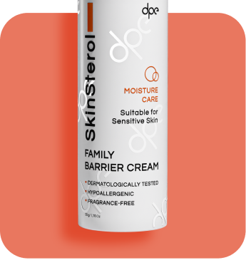 Skinsterol Family Barrier Cream in white pump bottle, fragrance-free, 50g