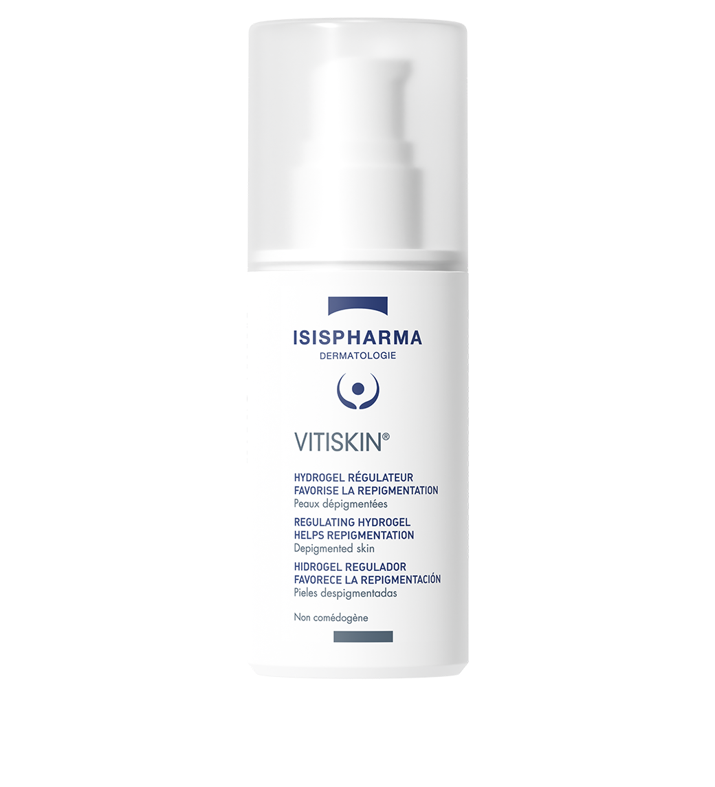 Isispharma Vitiskin moisturizer in white pump bottle, 50 ml