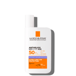 La Roche-Posay Anthelios UV Mune sunscreen bottle, white with orange label and cap