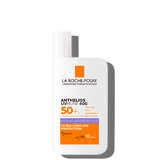La Roche-Posay Anthelios UV Mune sunscreen bottle, white with orange label and cap