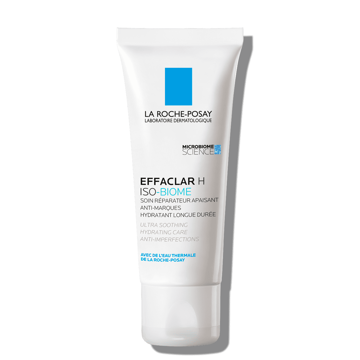 La Roche-Posay Effaclar H ISO-Biome moisturizer in white squeeze tube, 40 mL