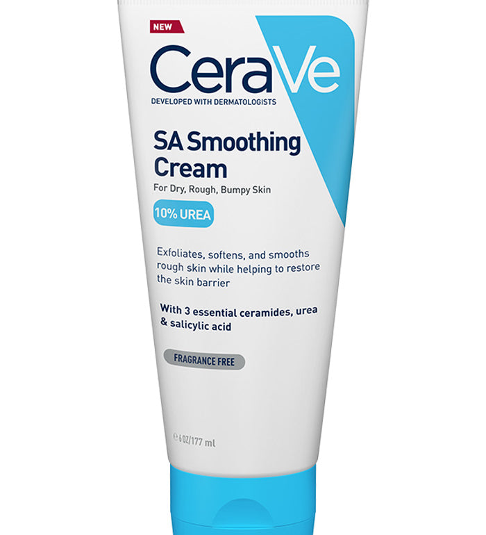 CeraVe SA Smoothing Cream 177 ml squeeze tube, white and blue label