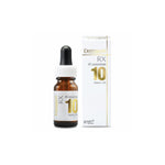 Dermacept DRX VC 10% vitamin C serum in amber bottle with black dropper and box